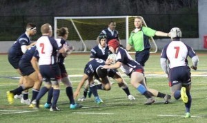 Brian Cox in college rugby game