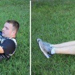 Double leg reach drill for explosive power rugby