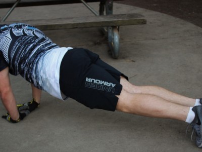 Diamond pushup for explosive power rugby