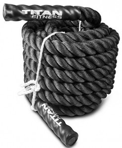 Titan Fitness Titan 30' 40' 50' Poly Battle Rope Heavy HD Dacron Climbing WOD Training Fitness