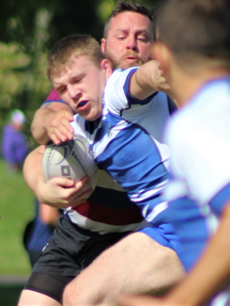 Rugby Player Rugby Photo Avoiding the Strong-arm Tackle Rugby Game Brian Cox